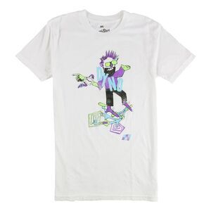 Local Celebrity Mens Dyno Graphic T-Shirt, White, NWT